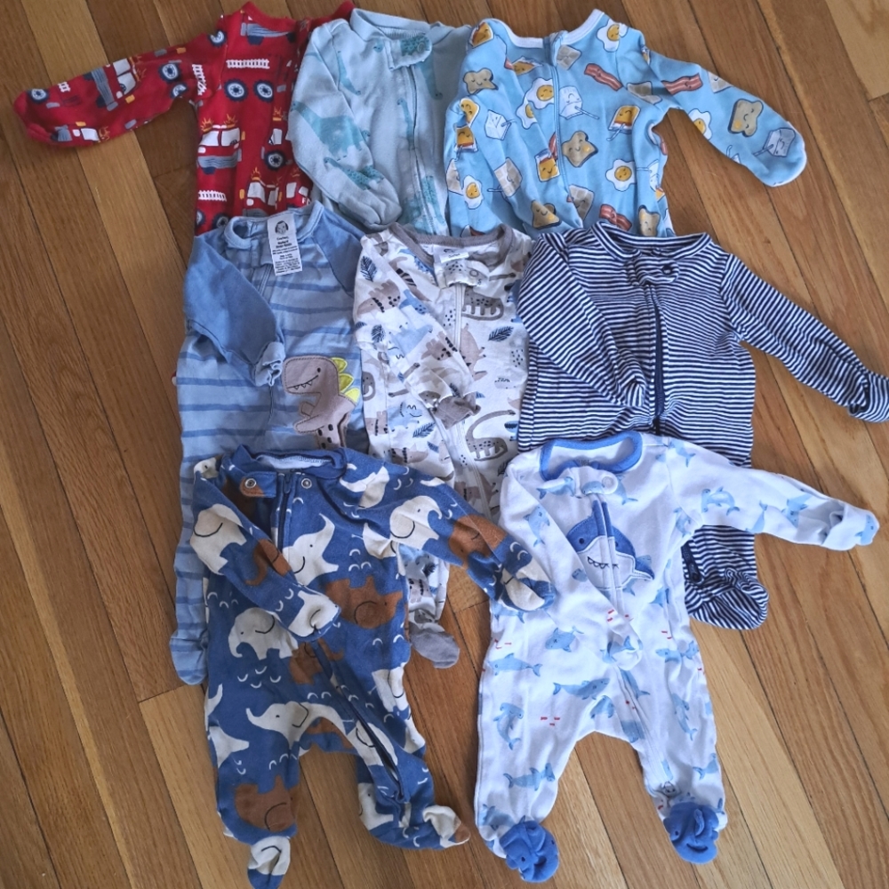 Newborn Boys Sleepers Bundle